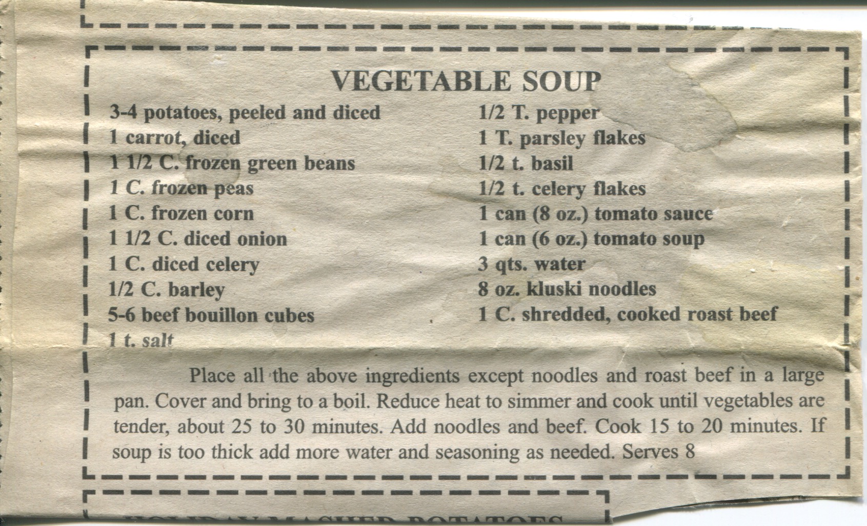 Vegetable Soup